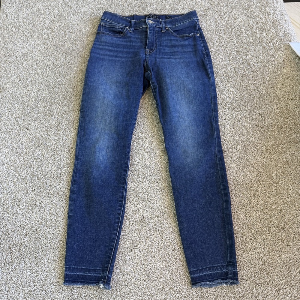 Lucky Brand Mid Rise Skinny Ava Jeans Womens 6 Ankle Med Wash Blue Denim